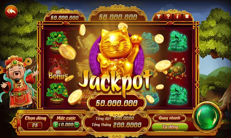 Biểu tượng jackpot lớn và tiền thưởng khổng lồ tại ON88, thu hút người chơi.